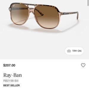 Ray-Ban Transparent Brown Frame with Brown Gradient Lenses